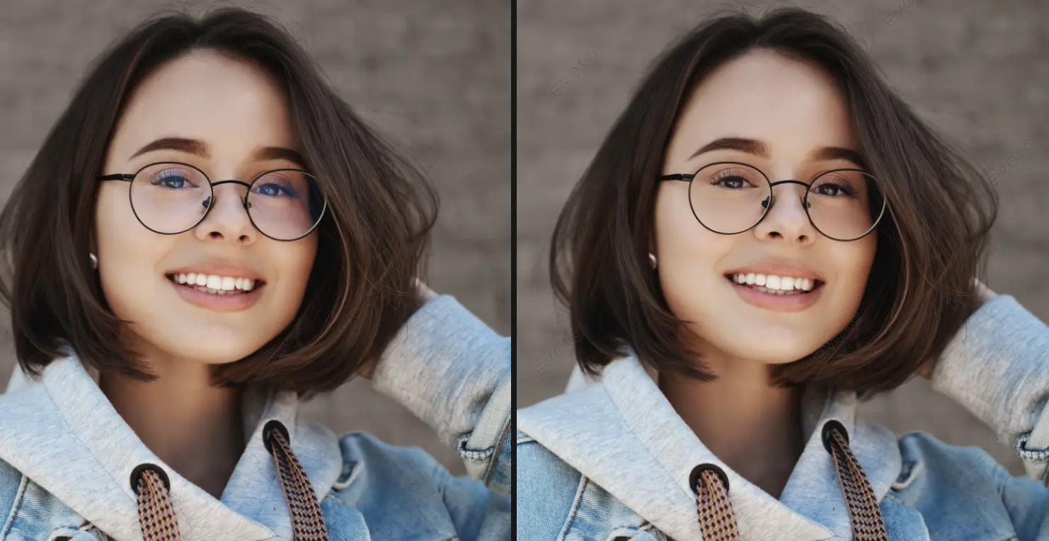 Remove Glasses Glare with Evoto Software Remove Glasses Glare with Evoto Software