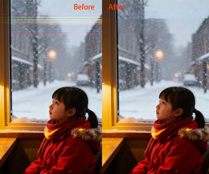 Banding Noise Fix with Photoshop