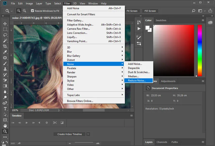 Denoise Photo with Photoshop