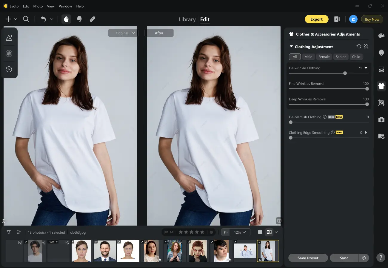 Get Wrinkles Out of Clothes with Evoto