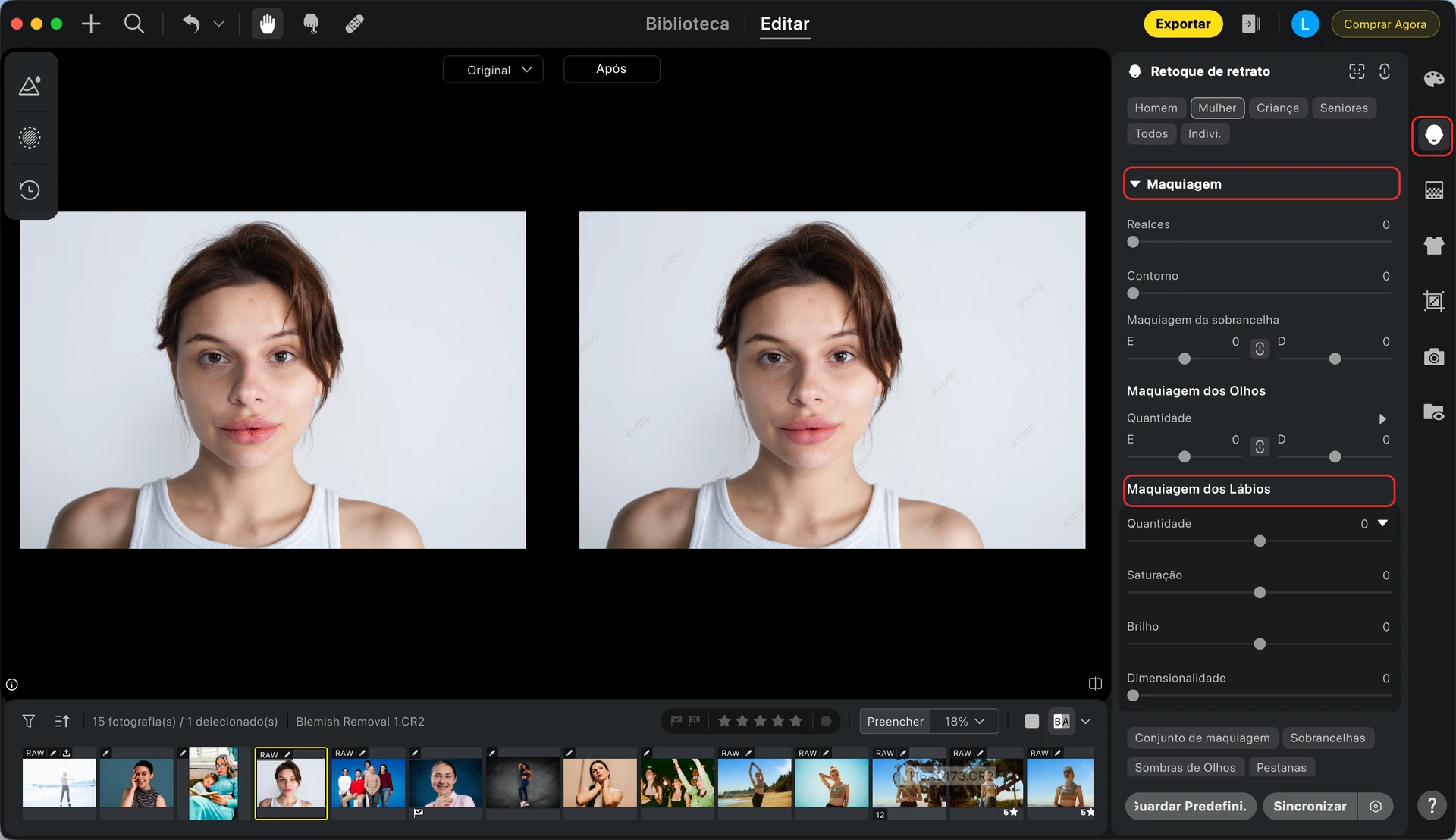 Passo 2. Selecione a ferramenta Retoque de Retrato