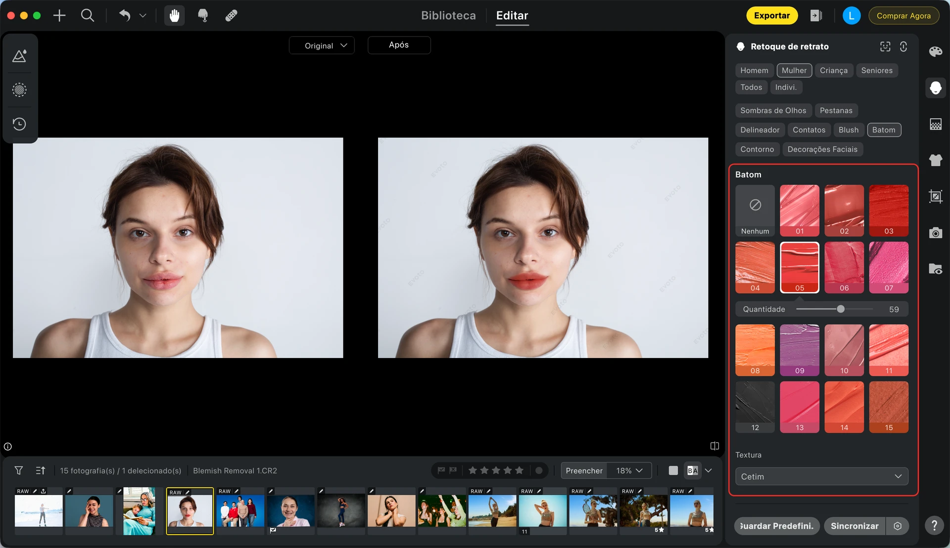 Passo 3. Escolha e aplique a cor do batom
