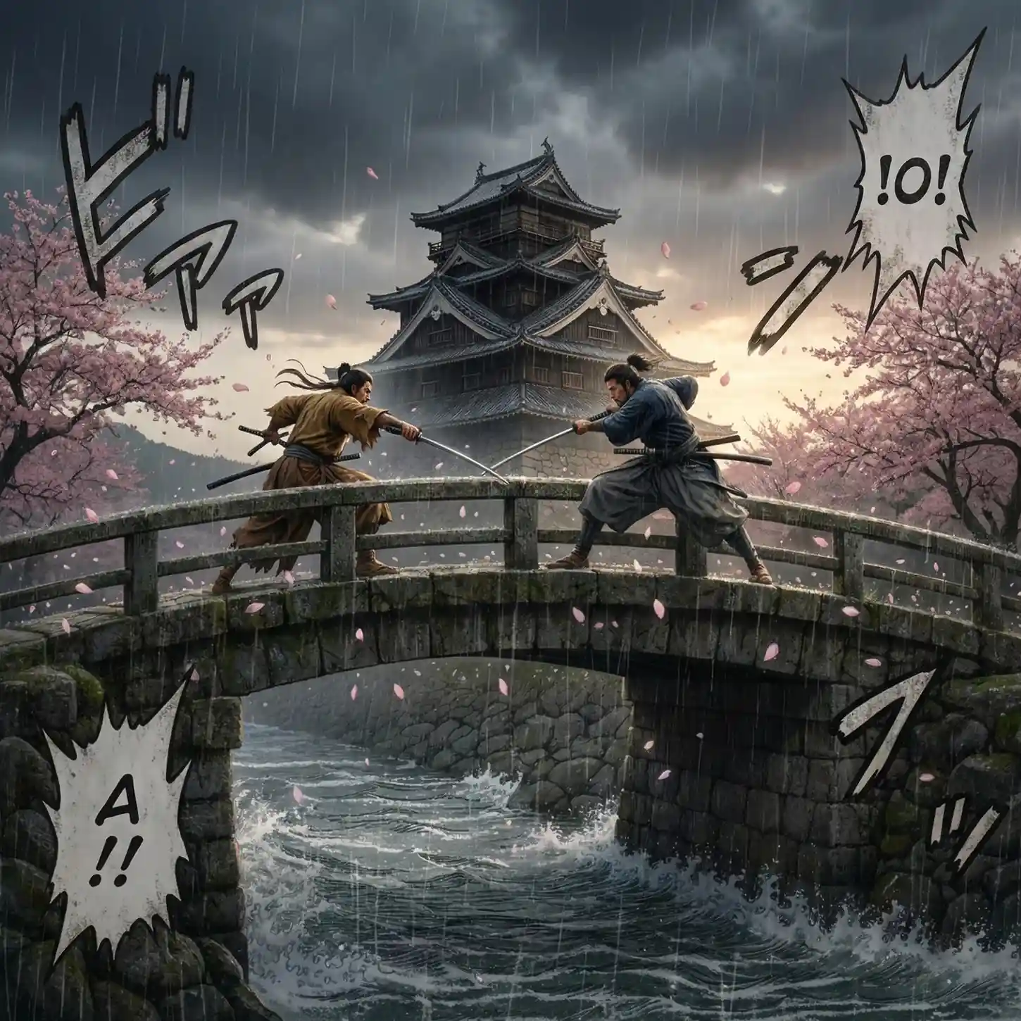 白黒イラスト・漫画をカラー化した後の状態