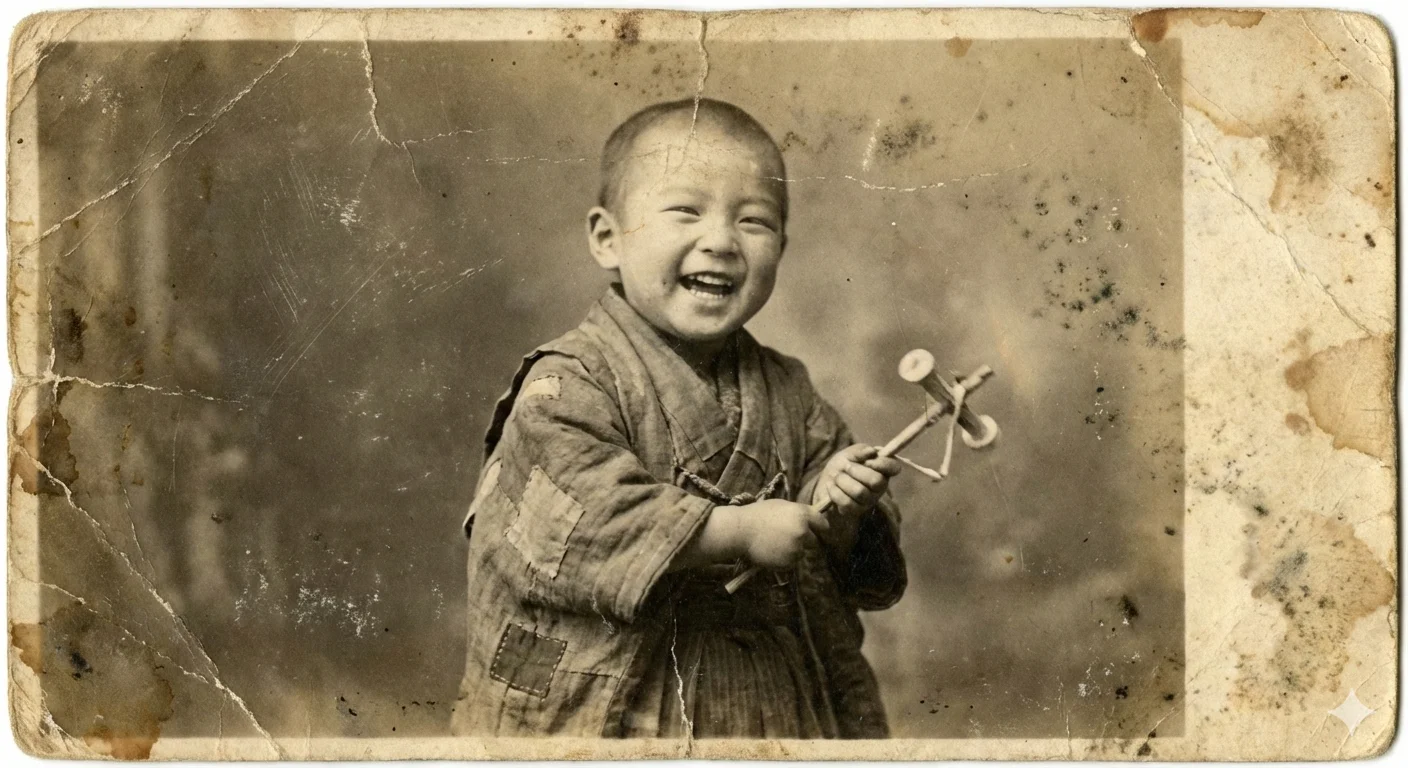 before restoring childhood memory photos