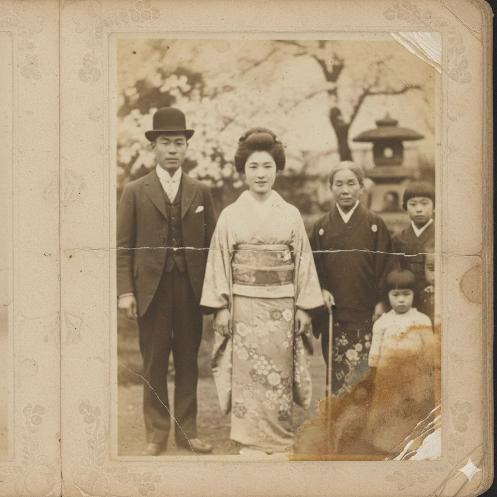 before restoring vintage photos and album pictures