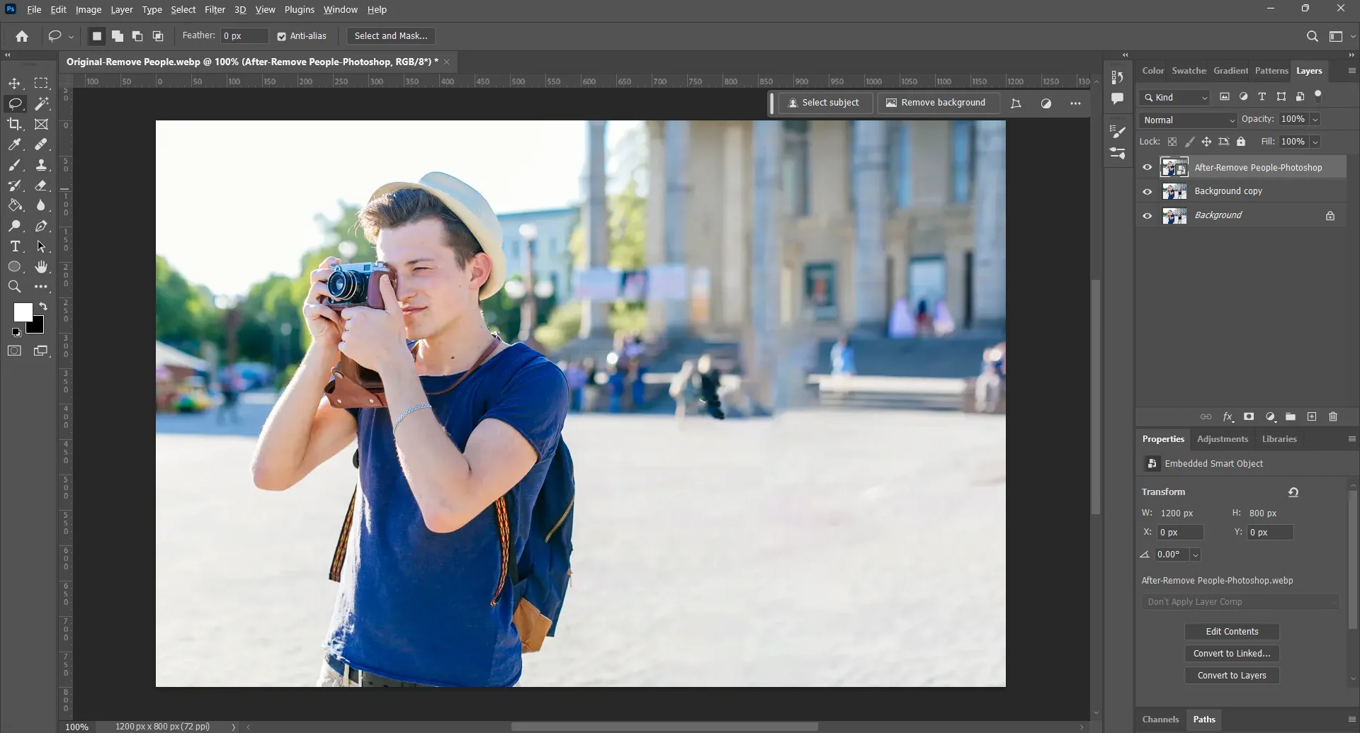 After People Removal in Photoshop