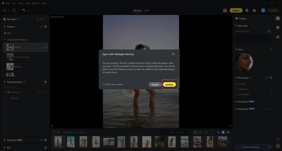 Comfirm-Photo-Backup-on-Evoto-Cloud-Space