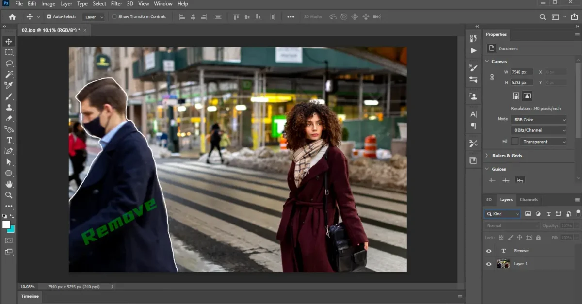 How to Remove Object in Photoshop