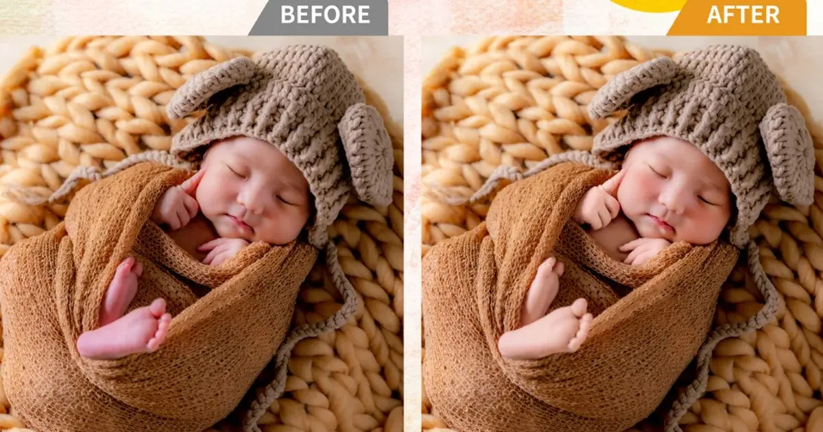 ニュー ボーン フォト レタッチ