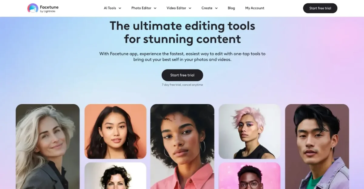 Facetuneの紹介画像