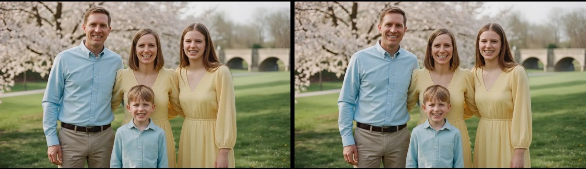 adjust family smile before after