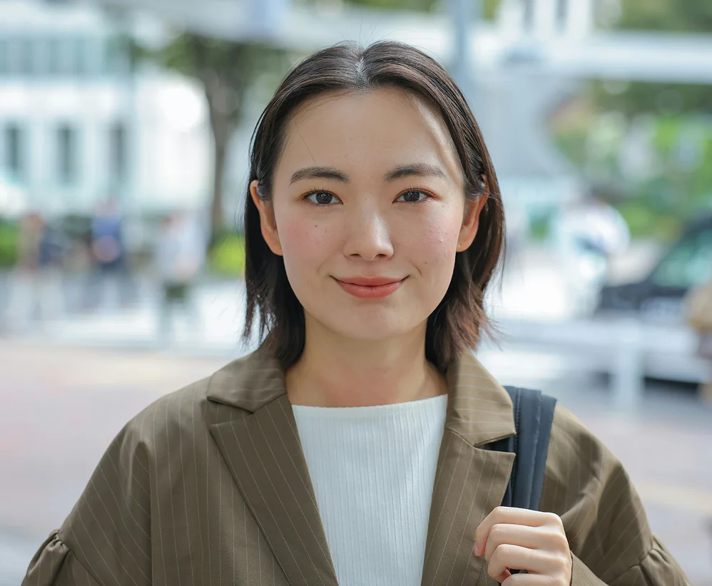 ポートレート写真レタッチ前の状態