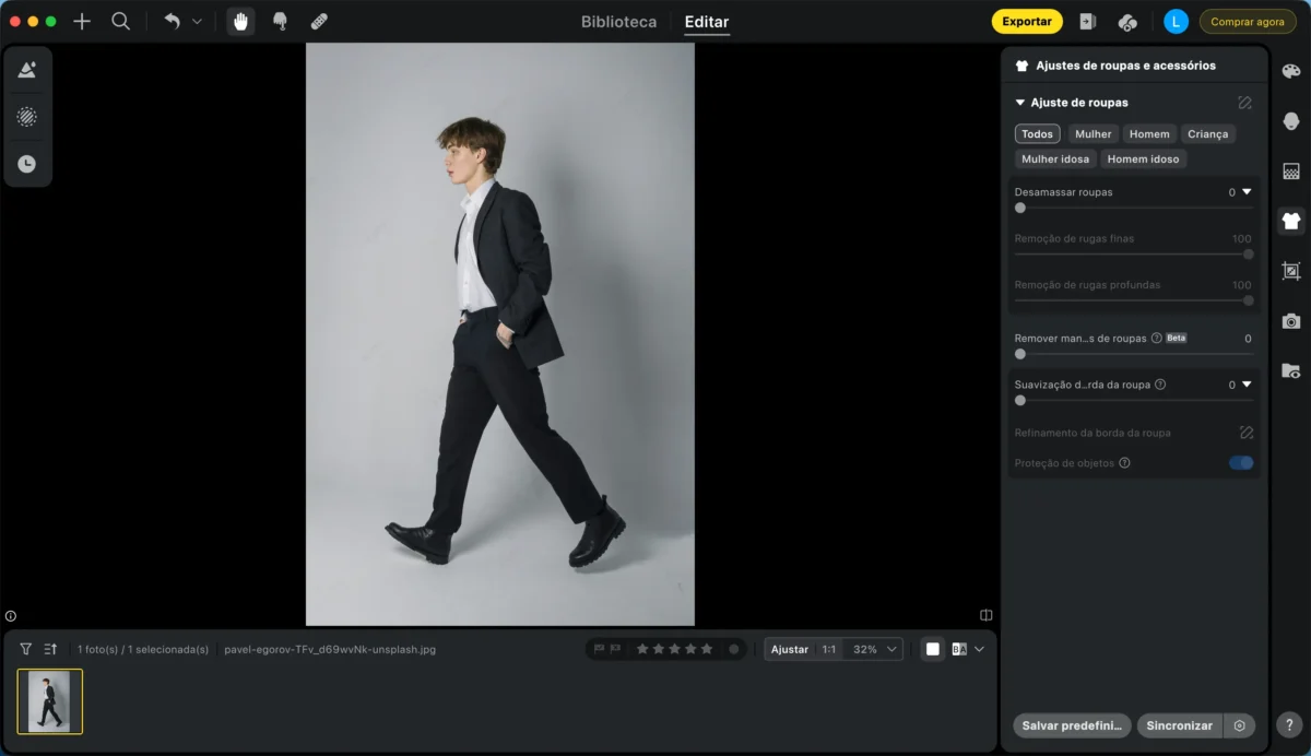 editor de roupas