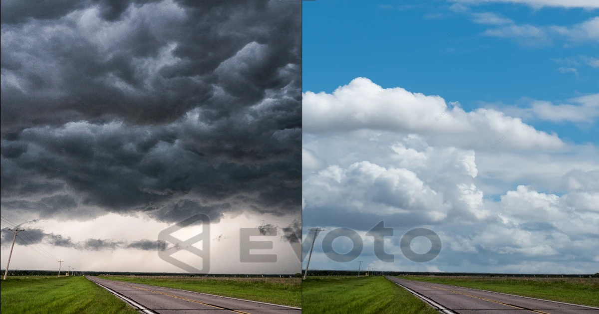 Evoto로 완성하는 하늘 배경 교체                    AI가 만드는 감성 사진의 비밀