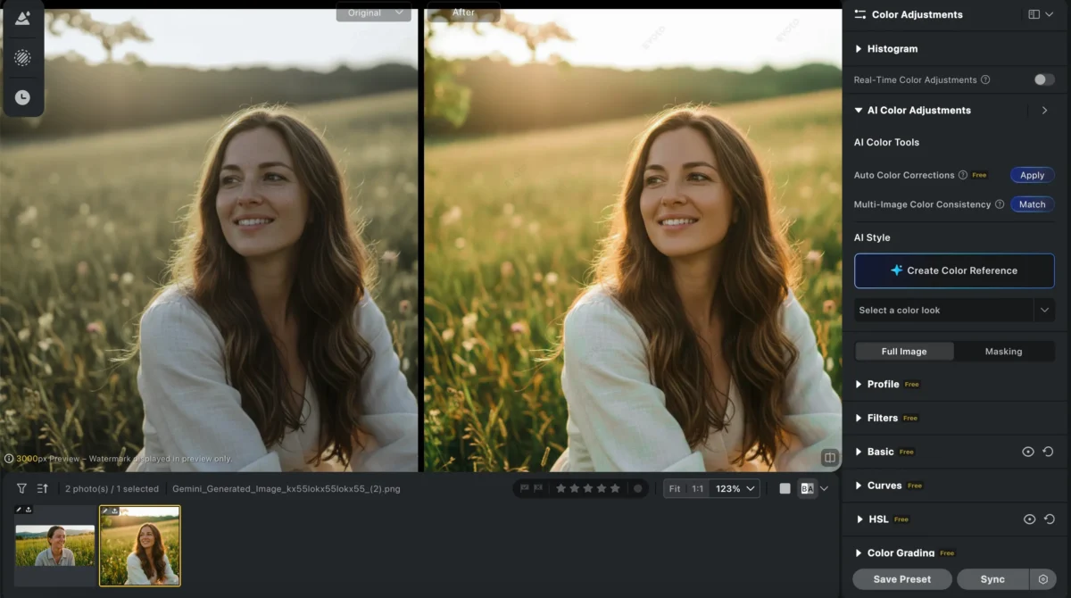 new photo preset