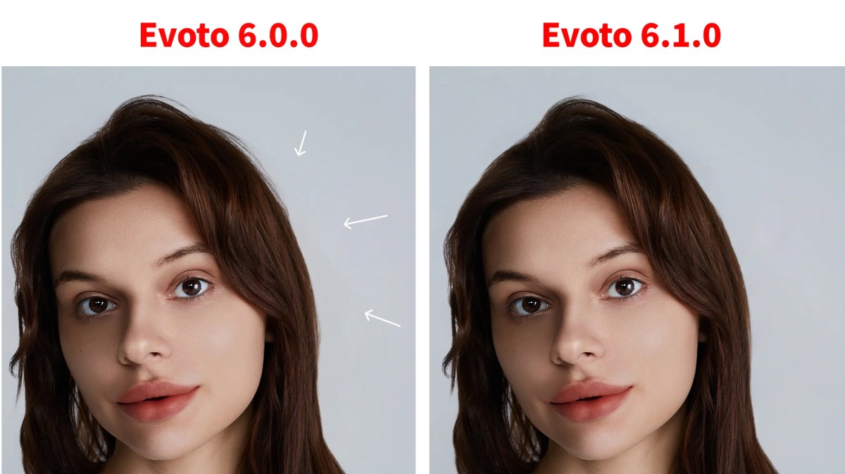 evoto 6.1.0ほつれ毛除去機能の強化