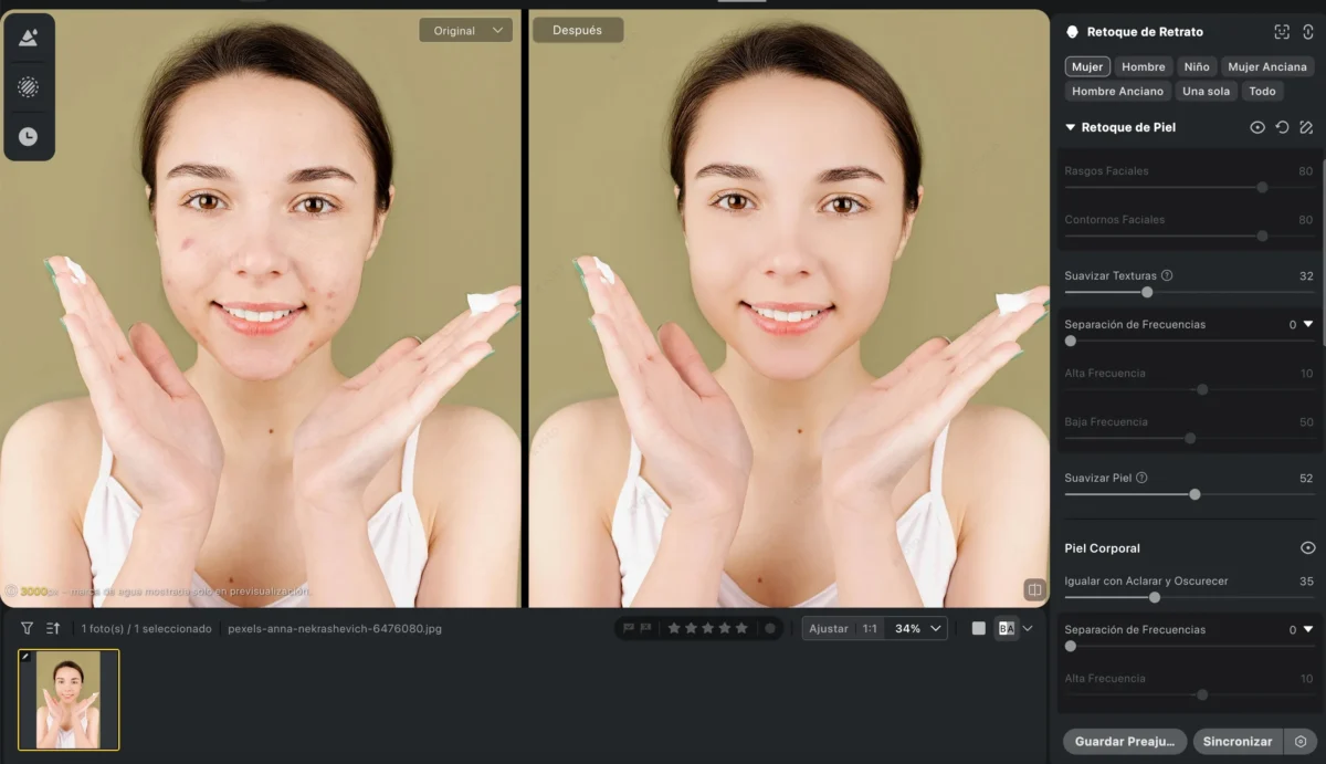 ajustar-el-tono-de-piel-en-evoto ajustar el Tono de Piel en Evoto