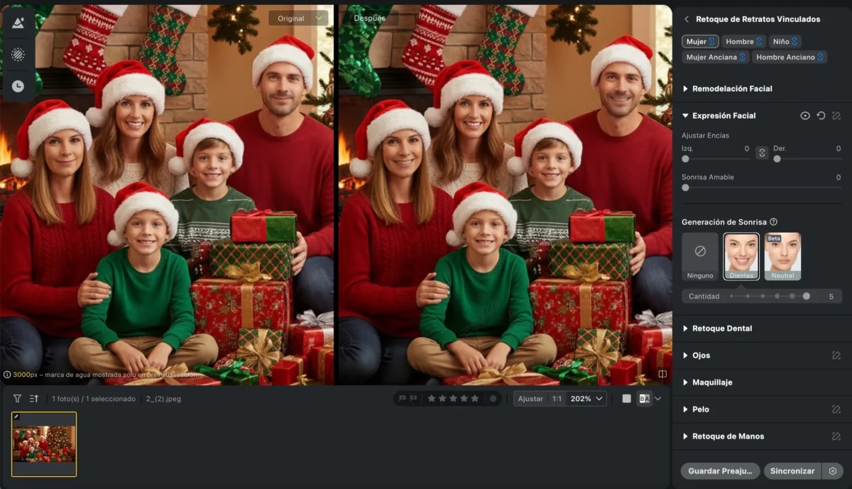 Cambio de Expresión Facial