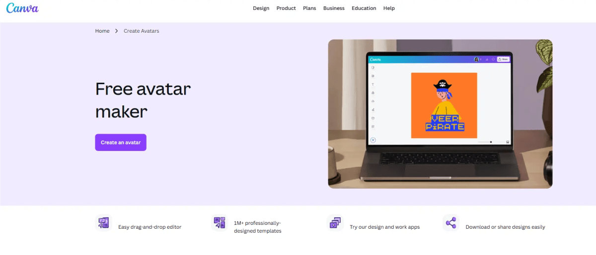 Canva AI Avatar Generator