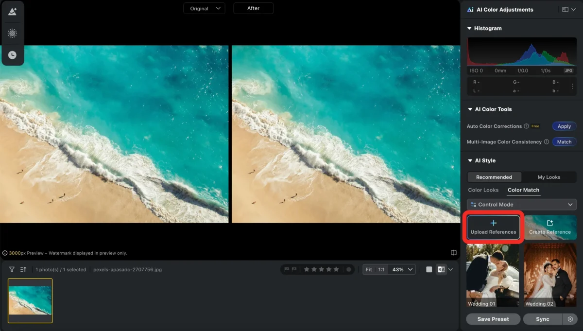 Choose the Photo You Want to Match