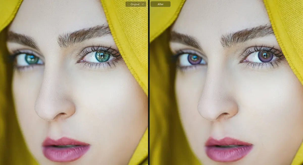 Cómo cambiar el color de ojos