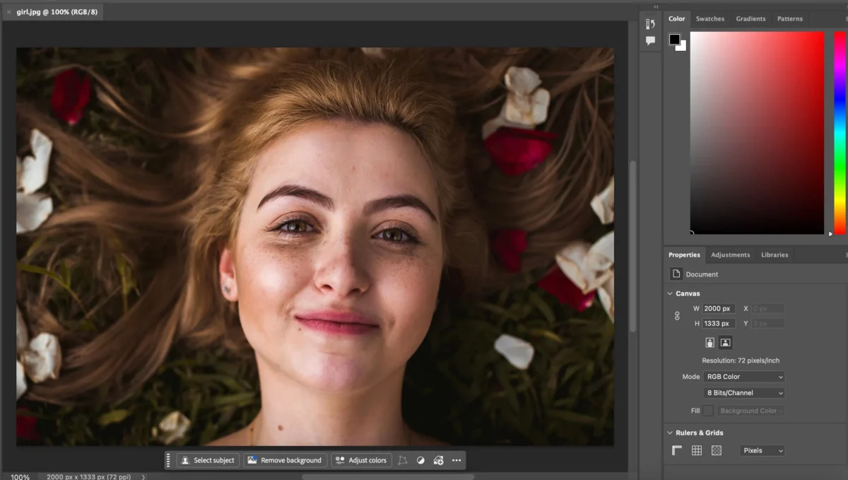 Open Your Image in Photoshop 1 Abrir Imagen