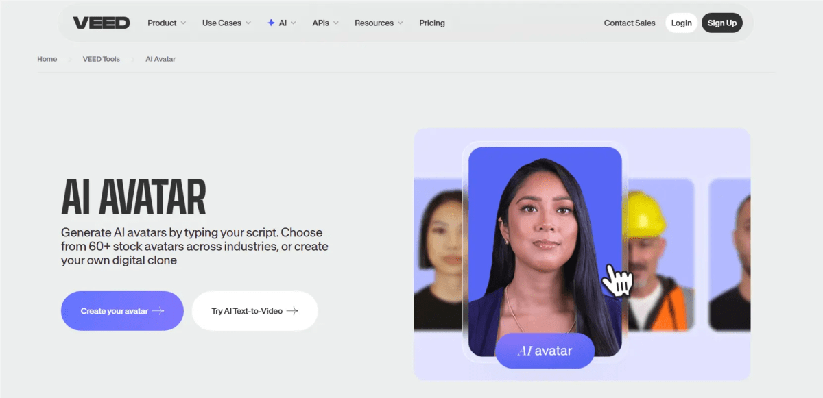VEED AI Avatar Generator