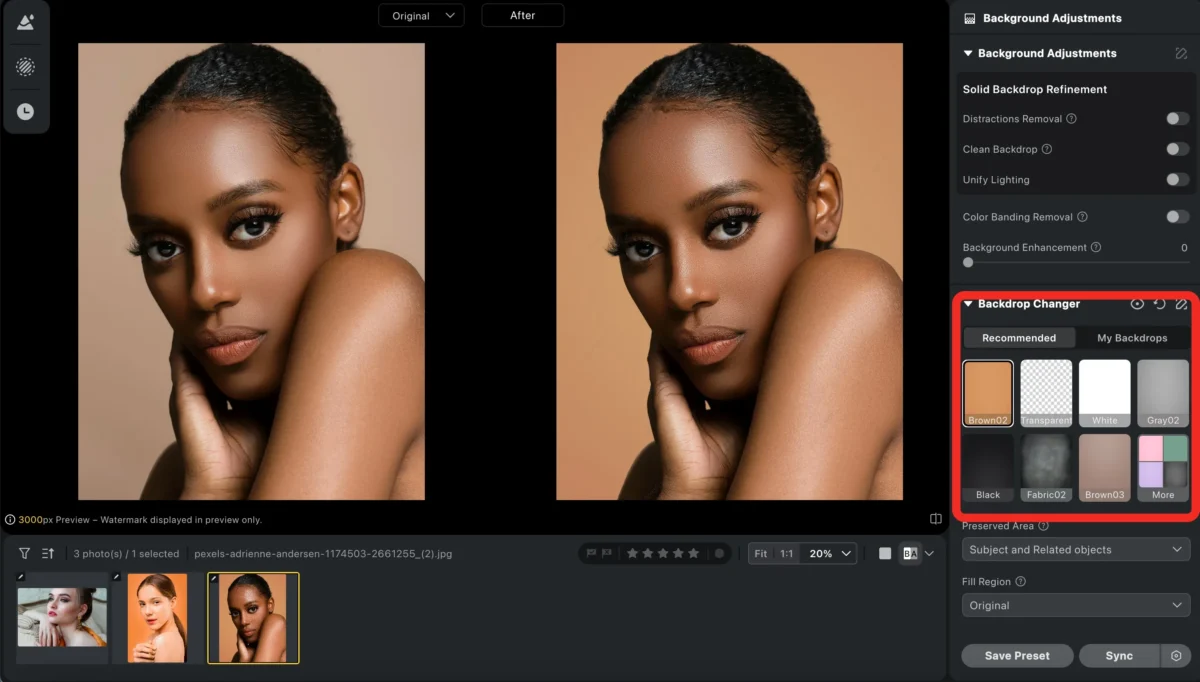 background replacement