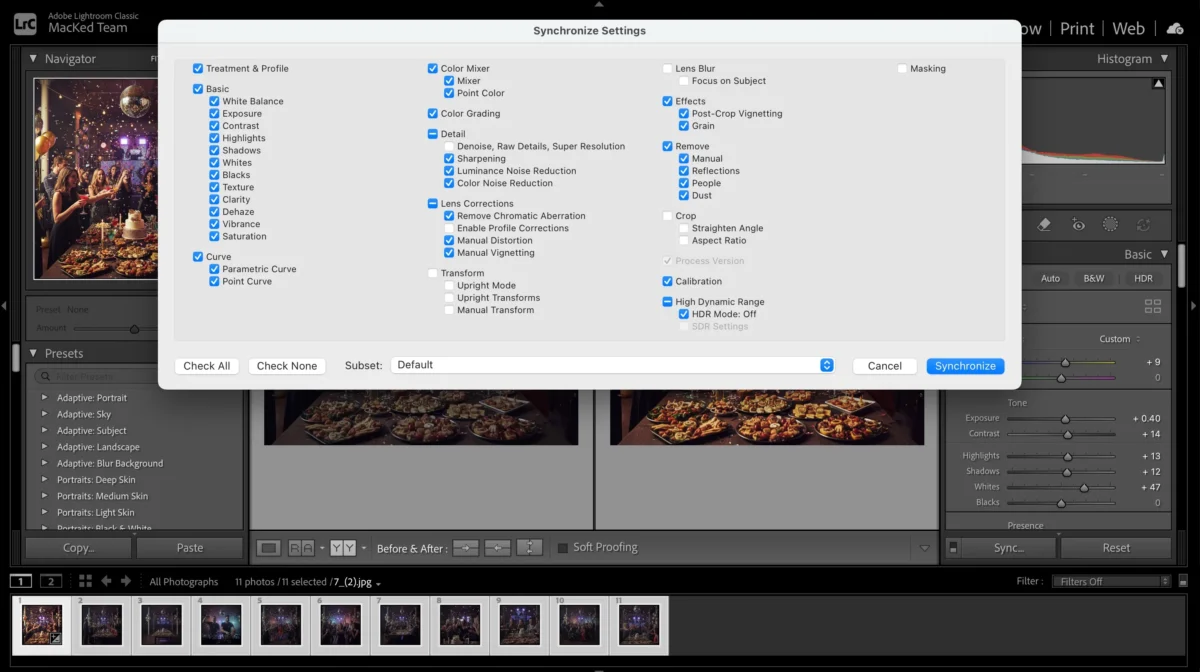 use the sync function