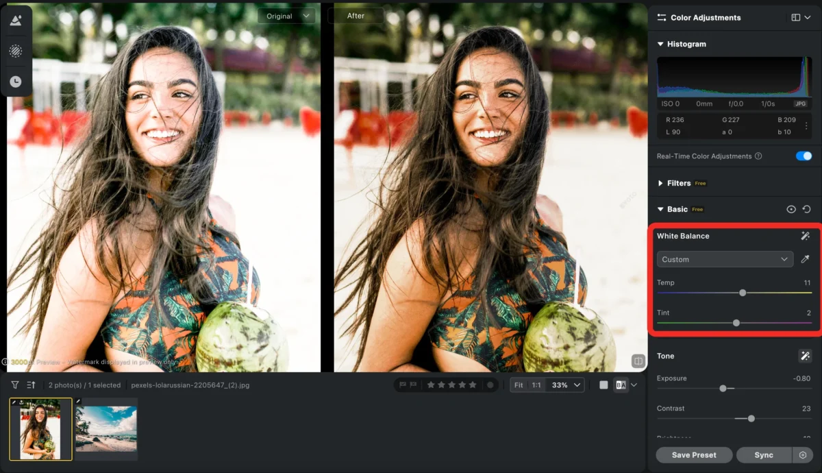 white balance