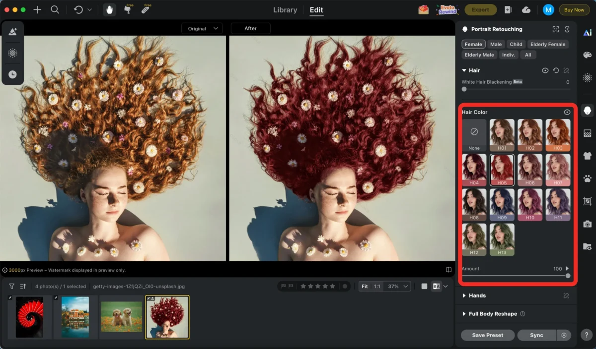 Choose a Hair Color