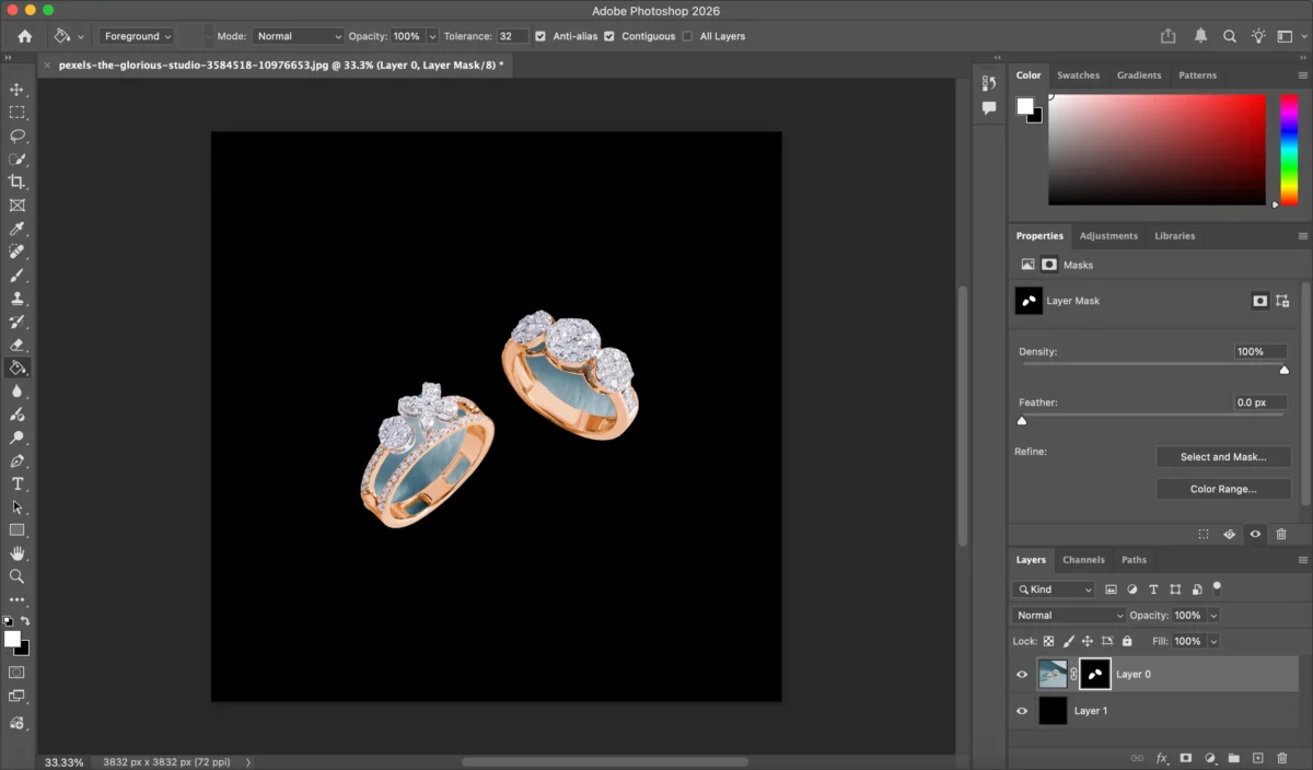 Add a Black Background