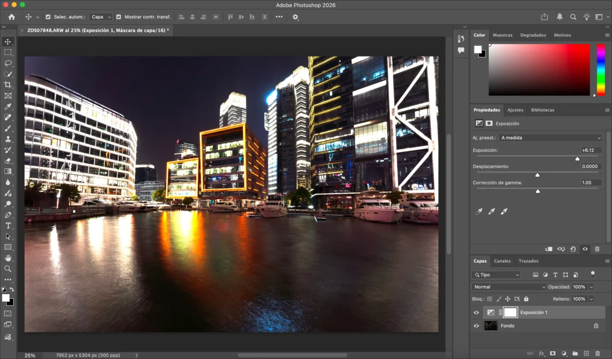 Ajuste de Exposicion