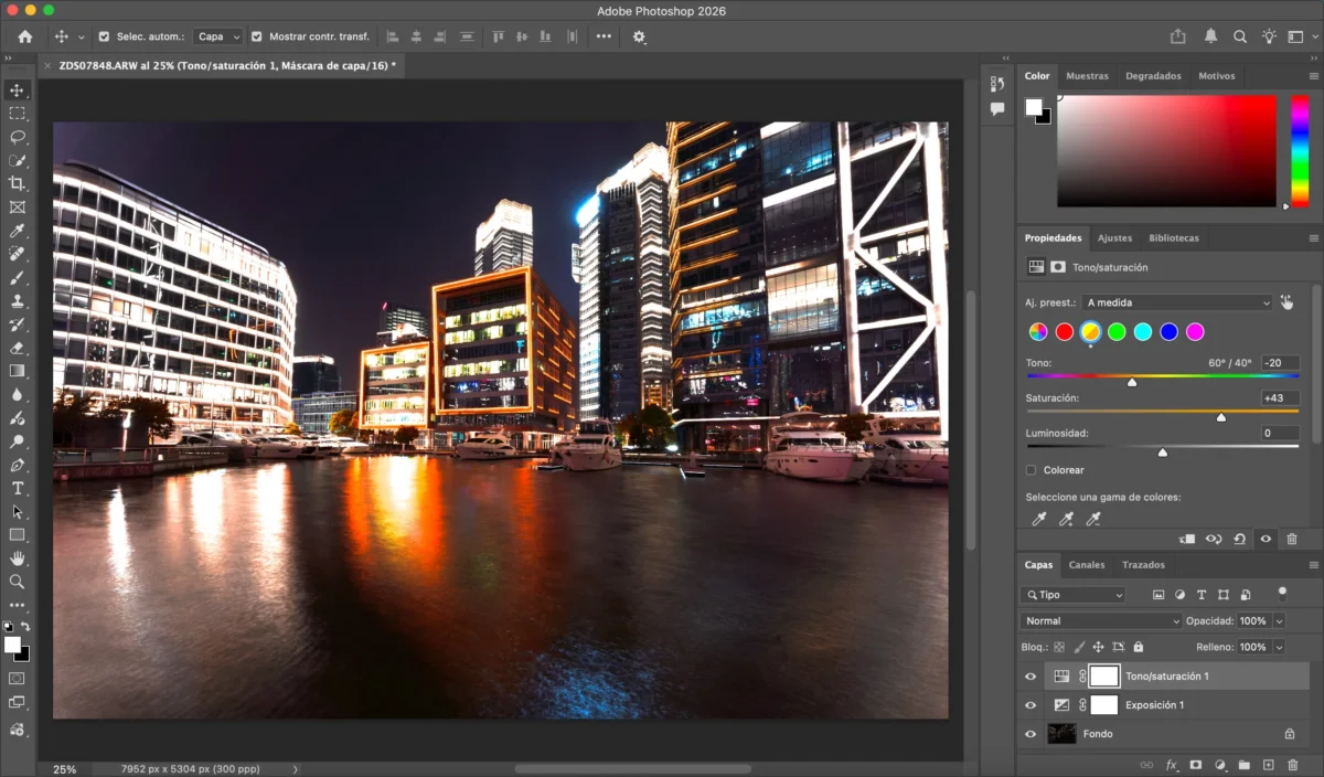 Ajuste fino de colores