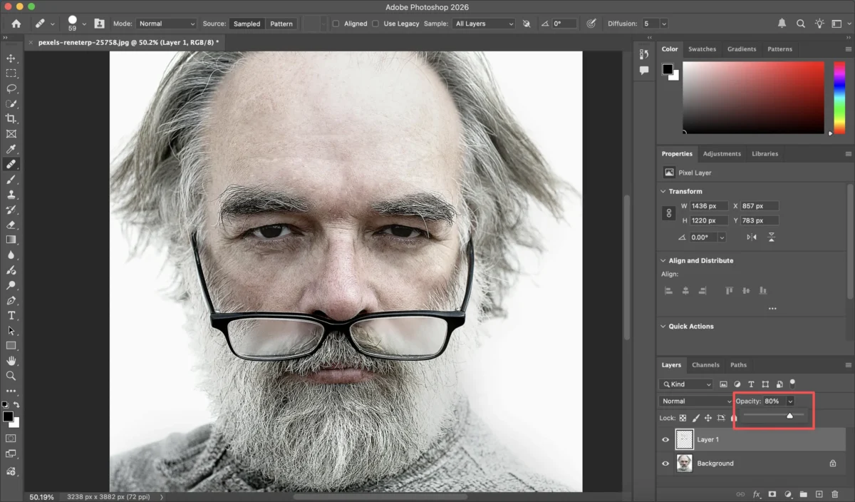 Blend and Adjust Opacity