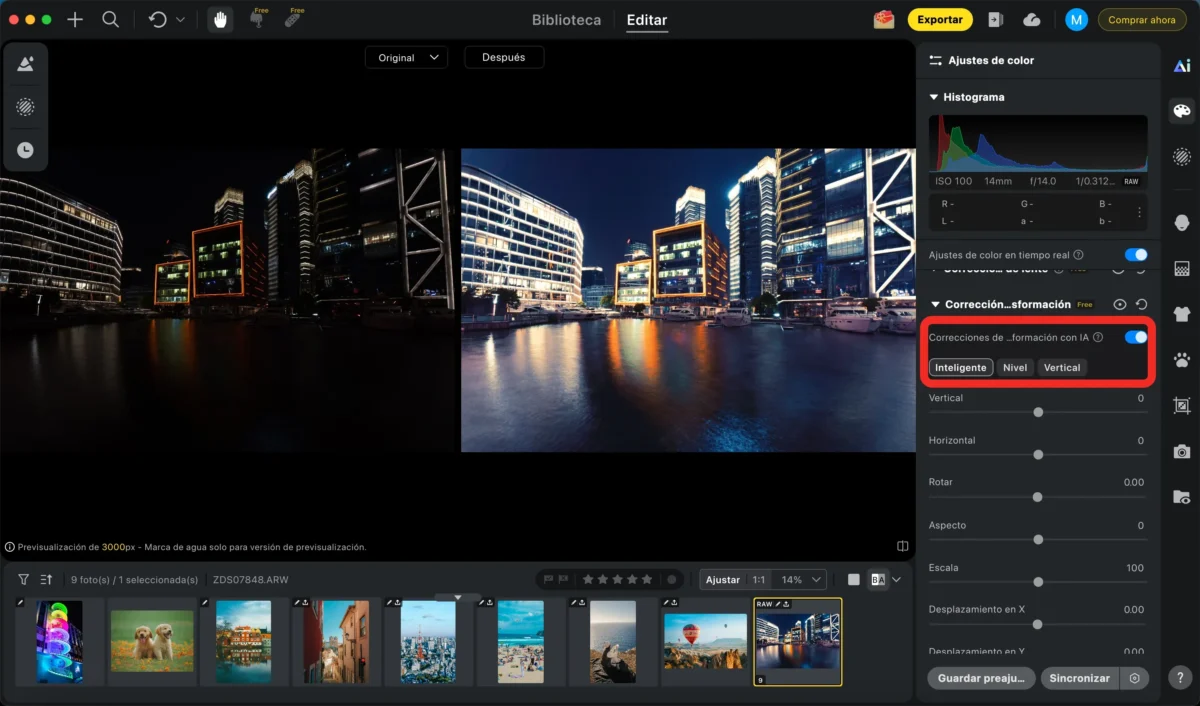 Correccion de perspectiva