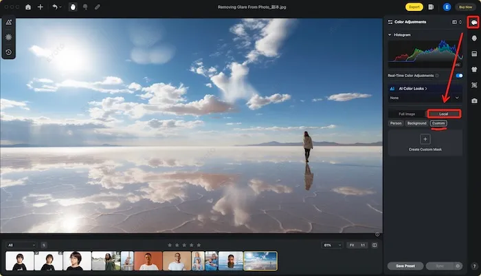 Create AI Masking Benutzerdefinierte Maskierung