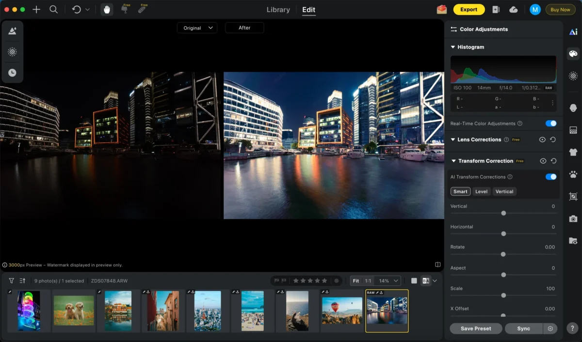 Perspective Correction