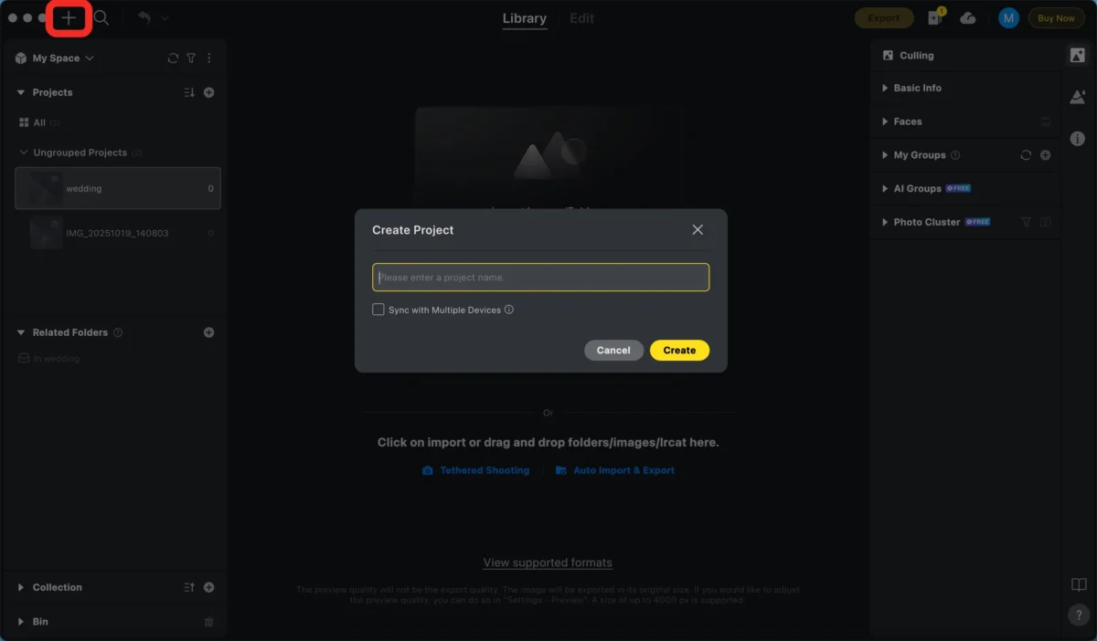 creat project crear proyecto