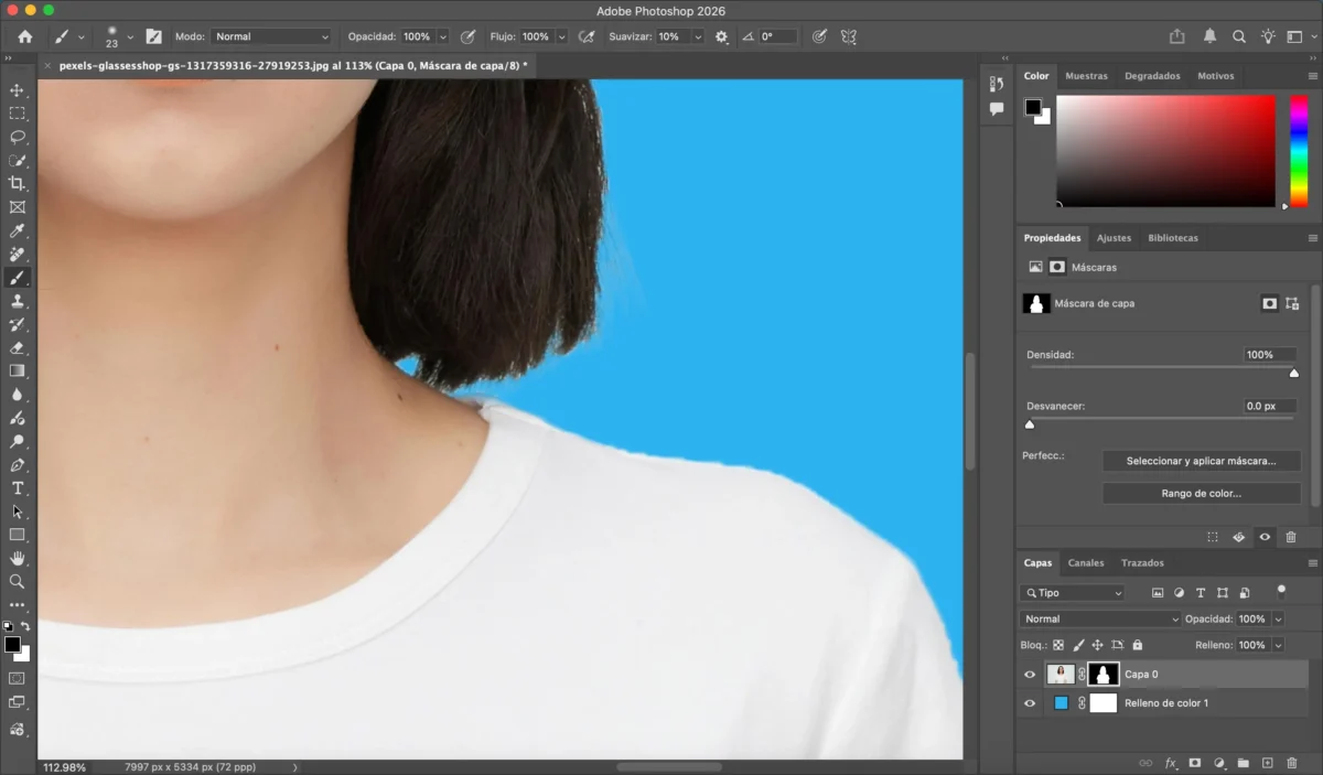 Ajustar bordes y colores