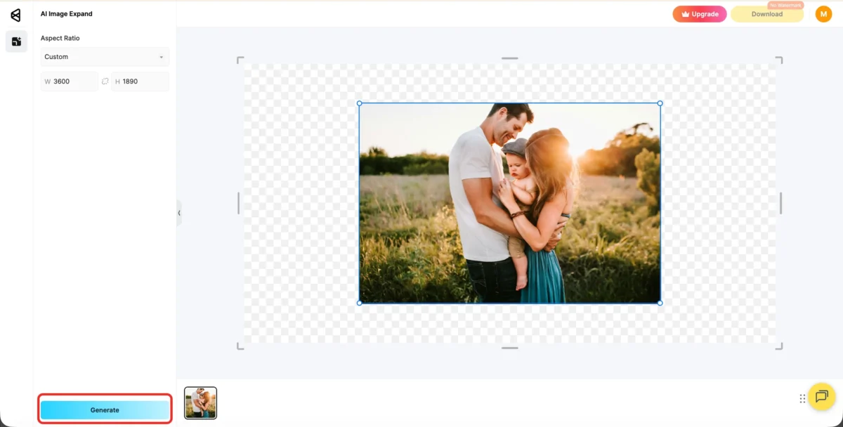 Choose the Extension Size