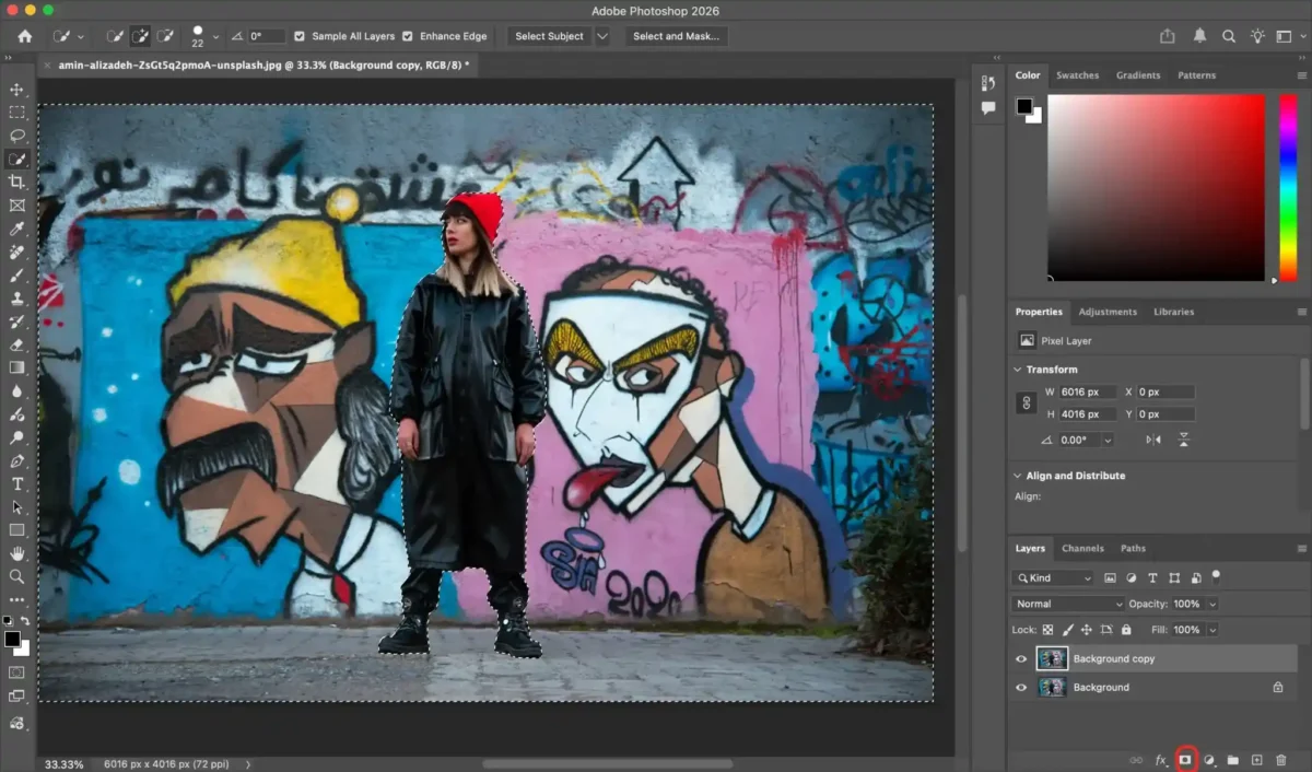 eine Ebenenmaske erstellen