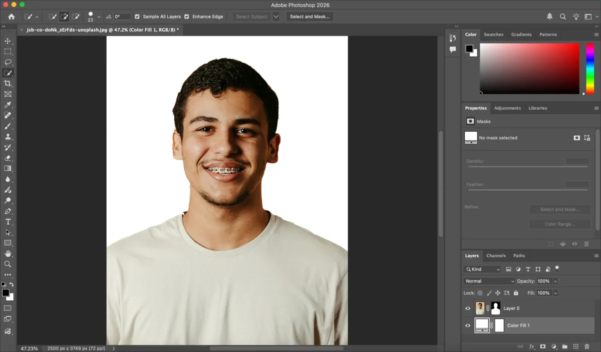 Create a White Background