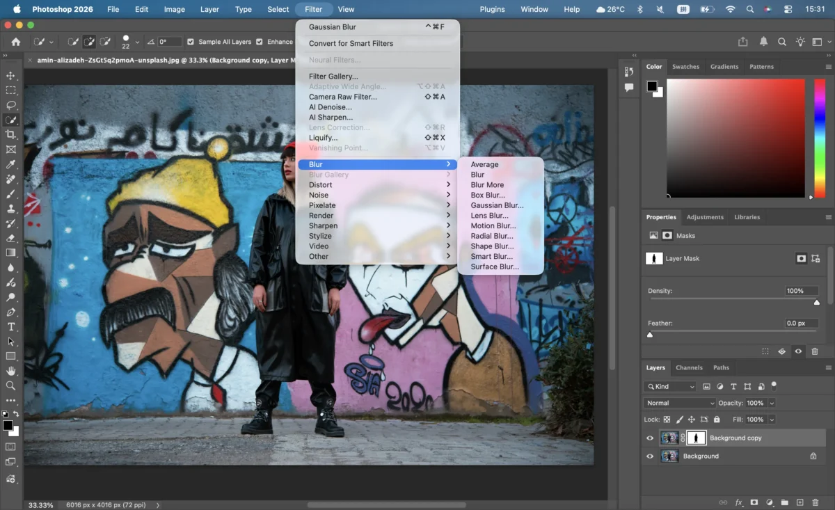 Go to Filter Blur