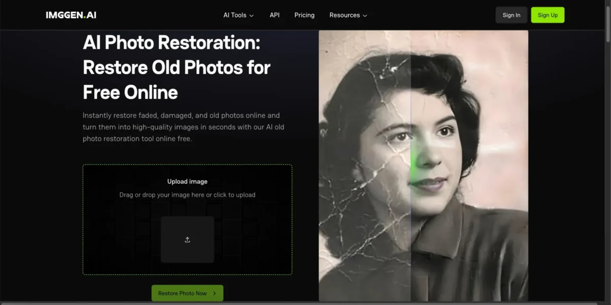 Alte Fotos restaurieren mit ImagGen AI