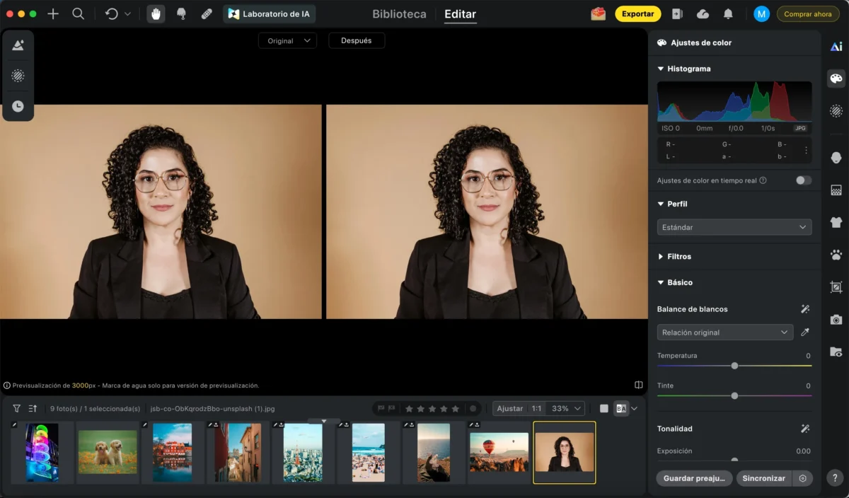 Importa la imagen Importa la imagen