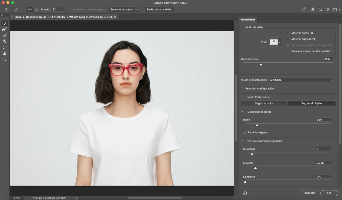 Refinar la selección
