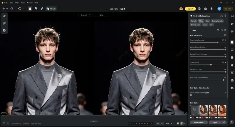 Remove Stray Hair Post Procession Editorial Fashion Photography Remove Stray Hair Post-Procession Editorial Fashion Photography