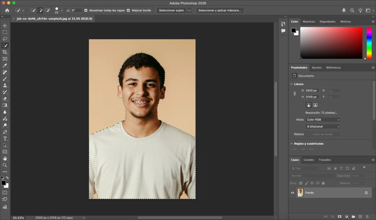 Seleccionar el objeto