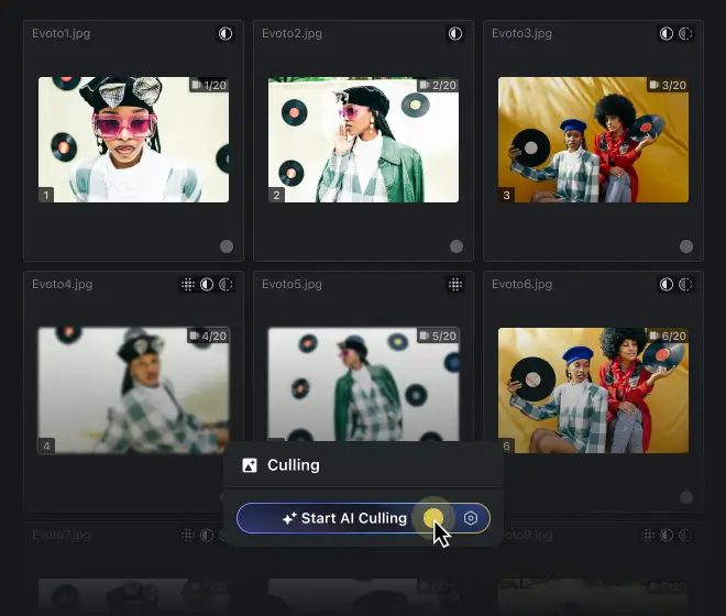 ecommerce workspaceStep 02 v1 ecommerce fashion photography AI culling